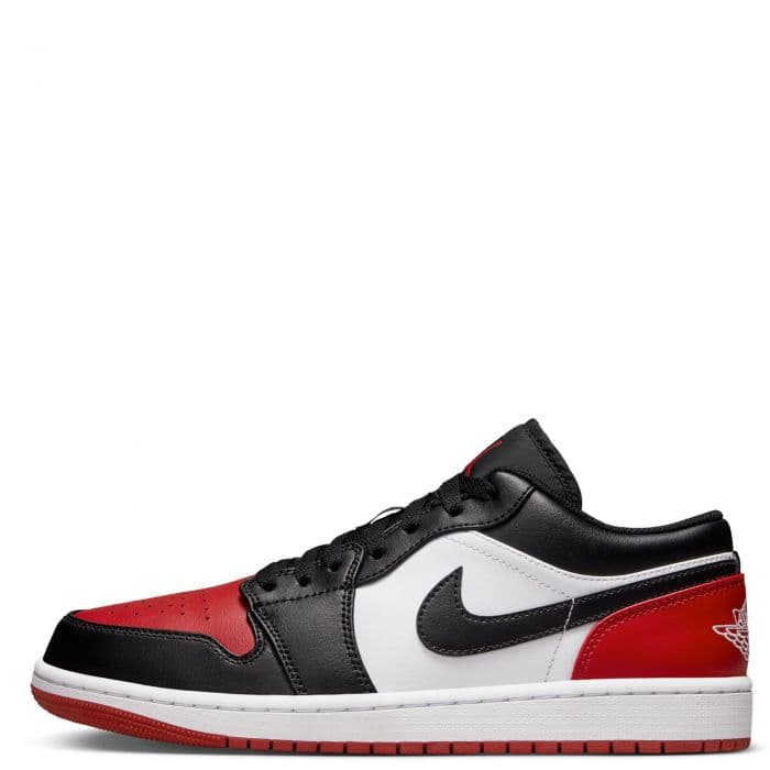 Men's Jordan 1 Low - Black and Red