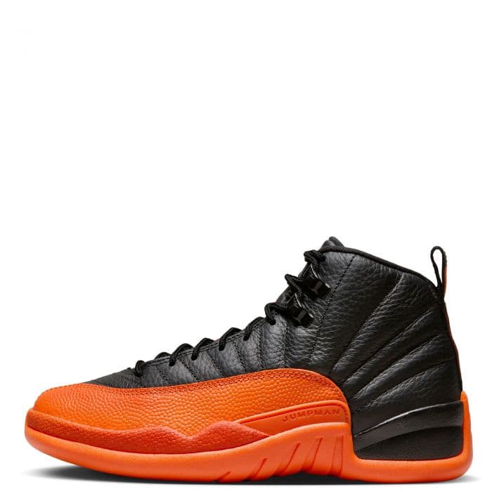 Women's Jordan 12 Retro - Black and Orange