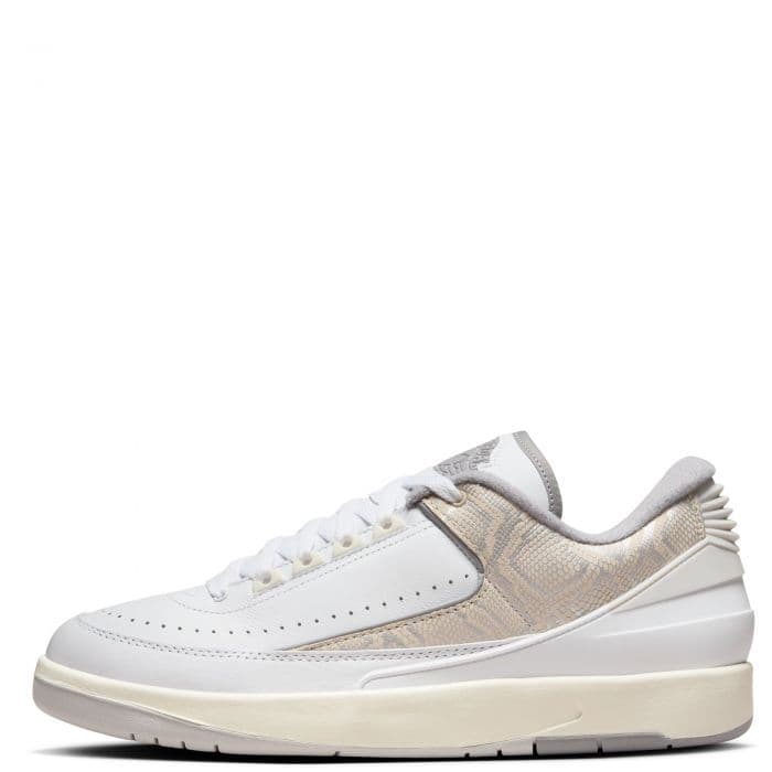 Men's Jordan 2 Retro Low - White and Grey