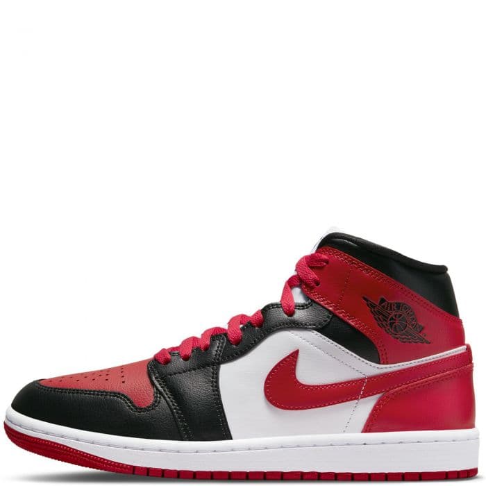 Women's Air Jordan 1 Mid - Black and Red