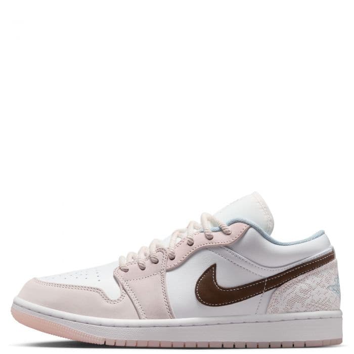 Women's Jordan 1 Low - Pink and White