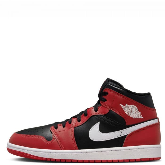 Men's Jordan 1 Mid - Black and Red
