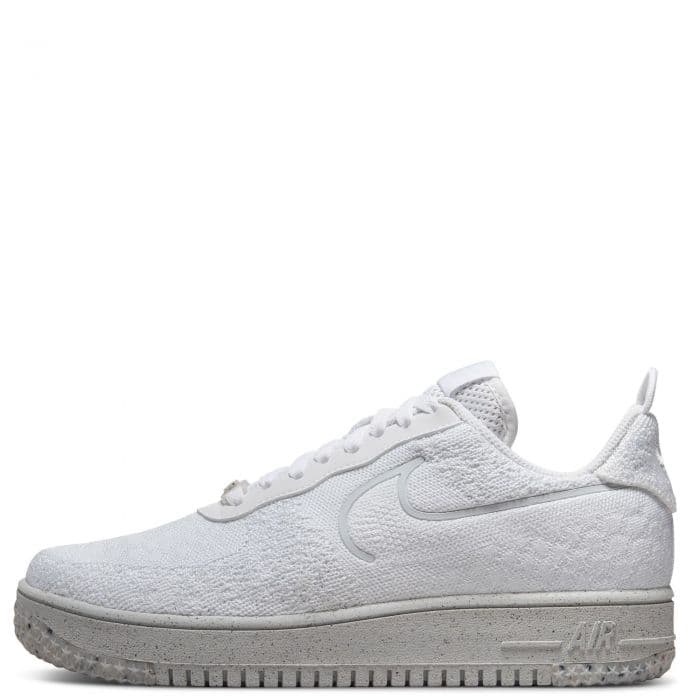 Men's Nike Air Force 1 Crater Flyknit Next Nature - White and Grey