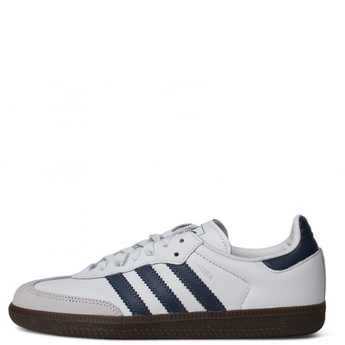 Women's Adidas Samba OG - White and Blue