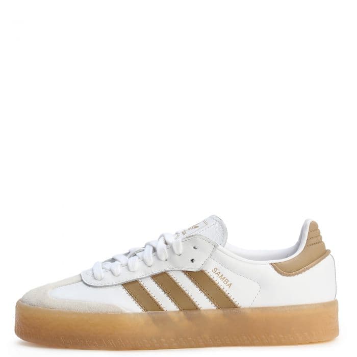 Women's Adidas Samba - White and Brown