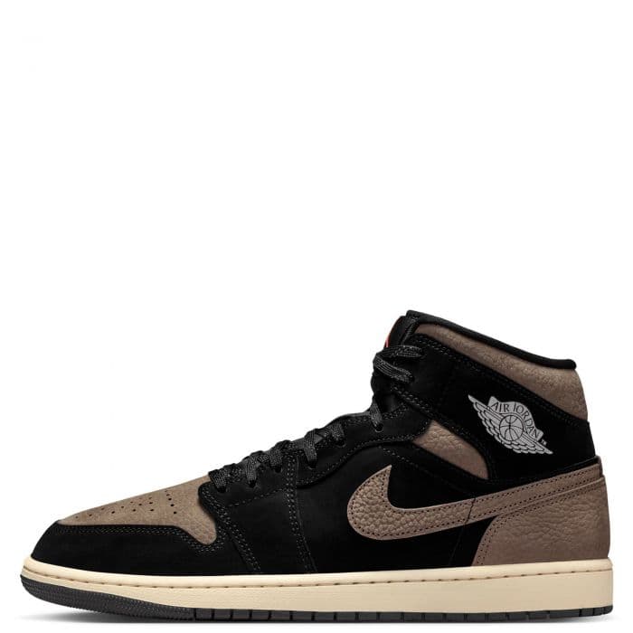 Men's Jordan 1 Mid SE - Black and Brown