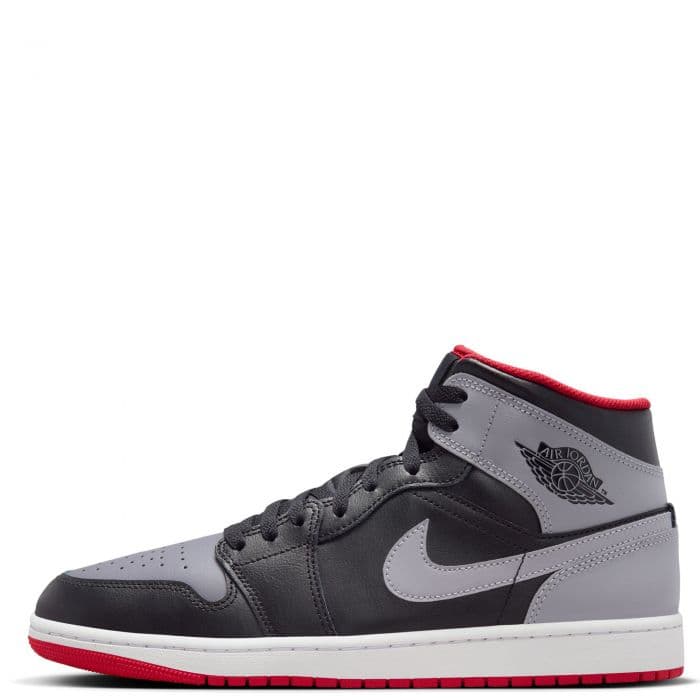 Men's Jordan 1 Mid - Black and Grey