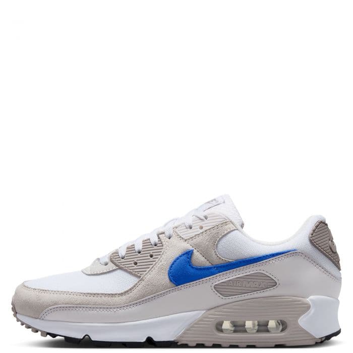 Men's Nike Air Max 90 - White and Grey