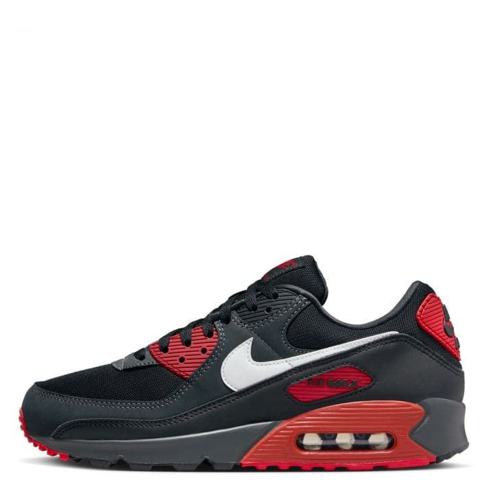 Men's Nike Air Max 90 - Black and Red