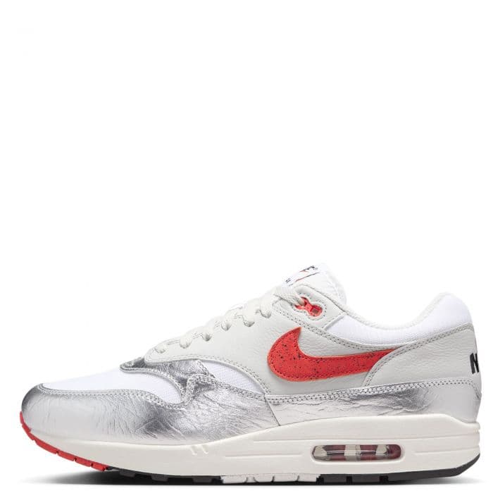 Men's Nike Air Max 1 Premium - White and Grey