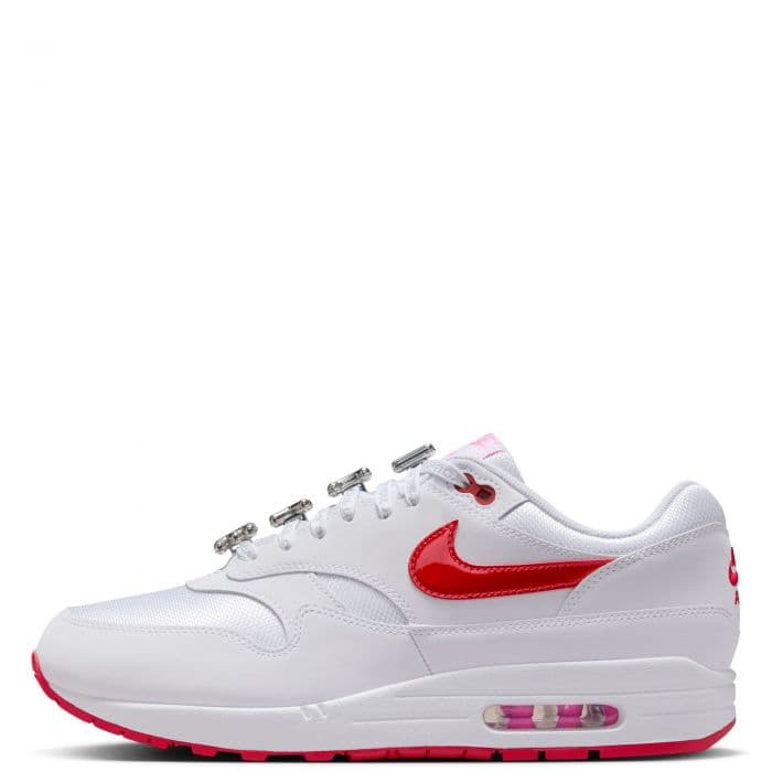 Men's Nike Air Max 1 Premium - White and Red