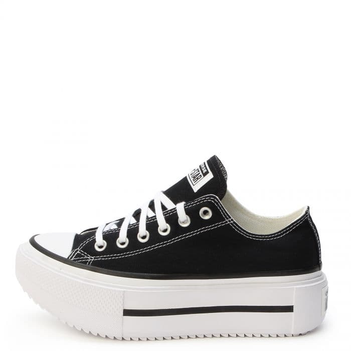 Unisex Converse CTAS Lift Double Stack Ox - Black and White