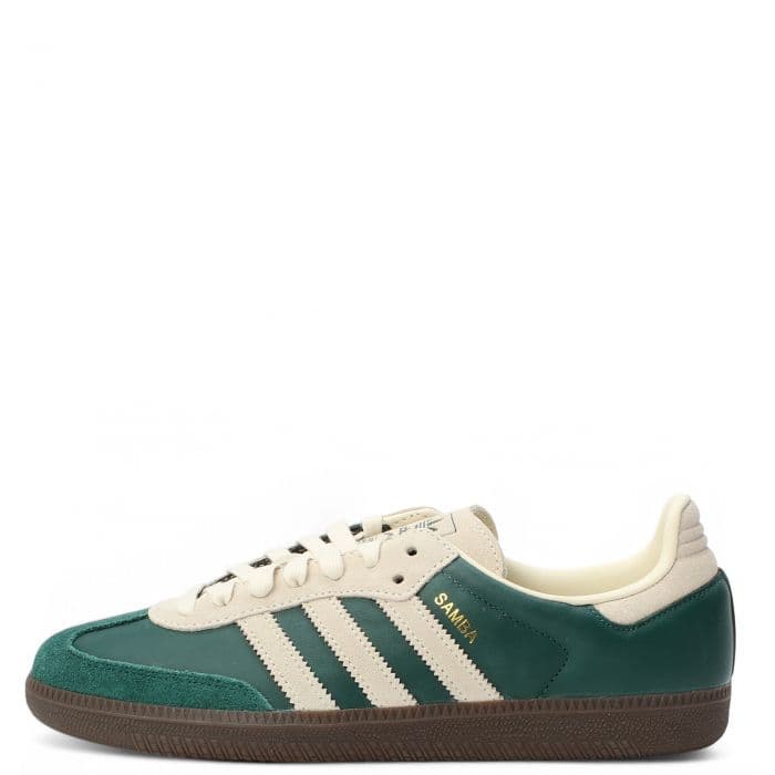 Men's Adidas Samba OG - Green and White
