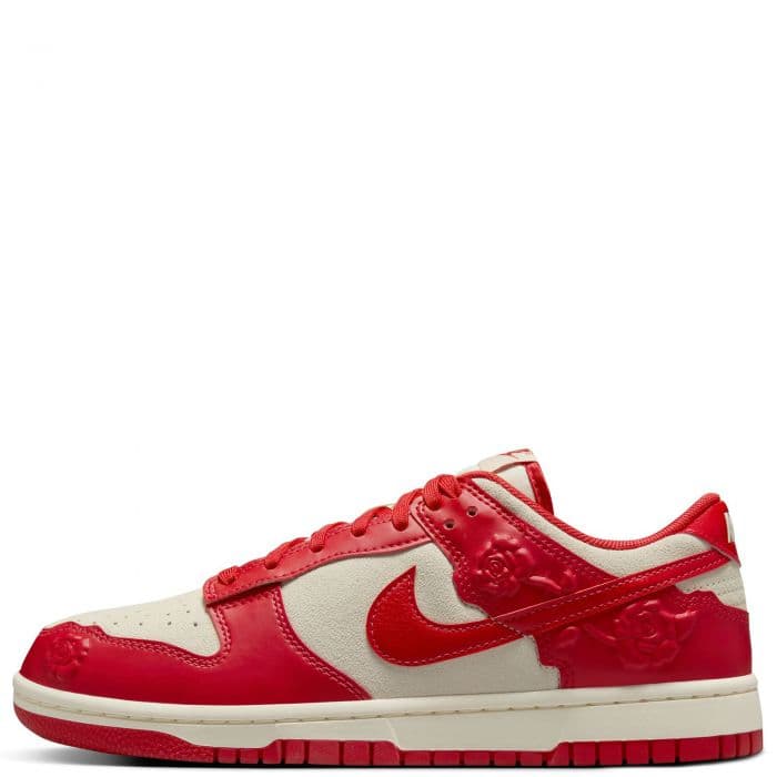 Women's Nike Dunk Low - Red and White