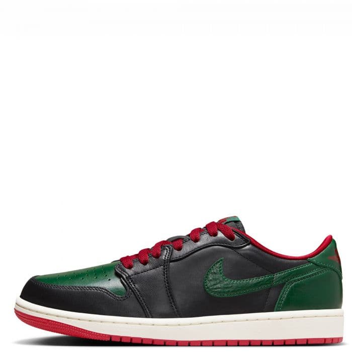 Women's Jordan 1 Low OG - Black and Green
